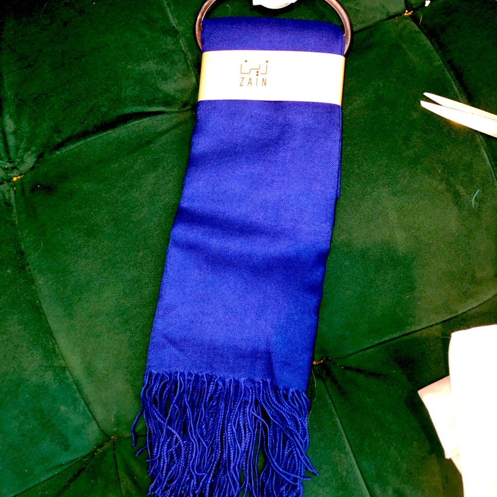 NWT! Royal blue pashmina scarf bought in Marrakesh